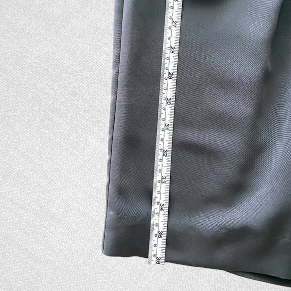 H&M Sleeveless Elastic Waist Dress Surplice V Neck Two Tone Gray Size 6 - Picture 7 of 8